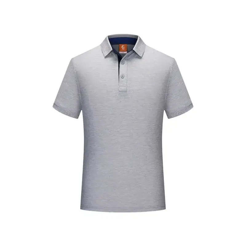 Men Women Business Lapel ShirT Polo Shirt with Logo - Image 4