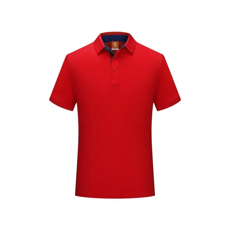Men Women Business Lapel ShirT Polo Shirt with Logo - Image 2