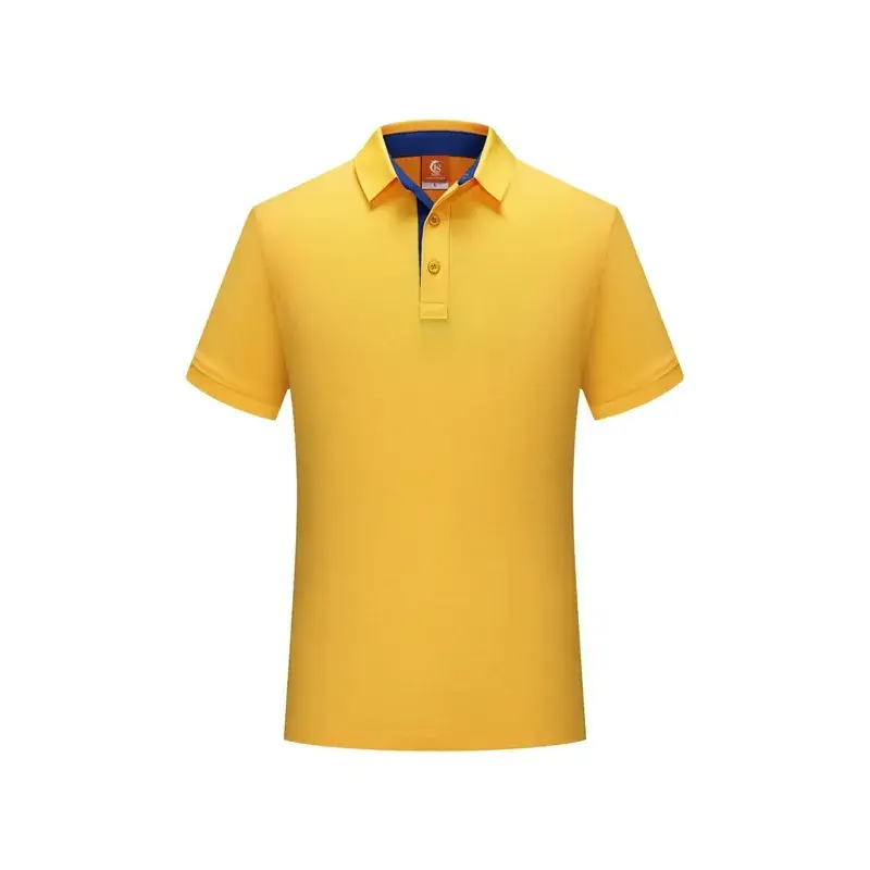 Men Women Business Lapel ShirT Polo Shirt with Logo - Image 3