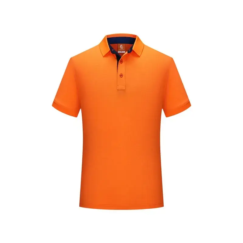 Men Women Business Lapel ShirT Polo Shirt with Logo - Image 6