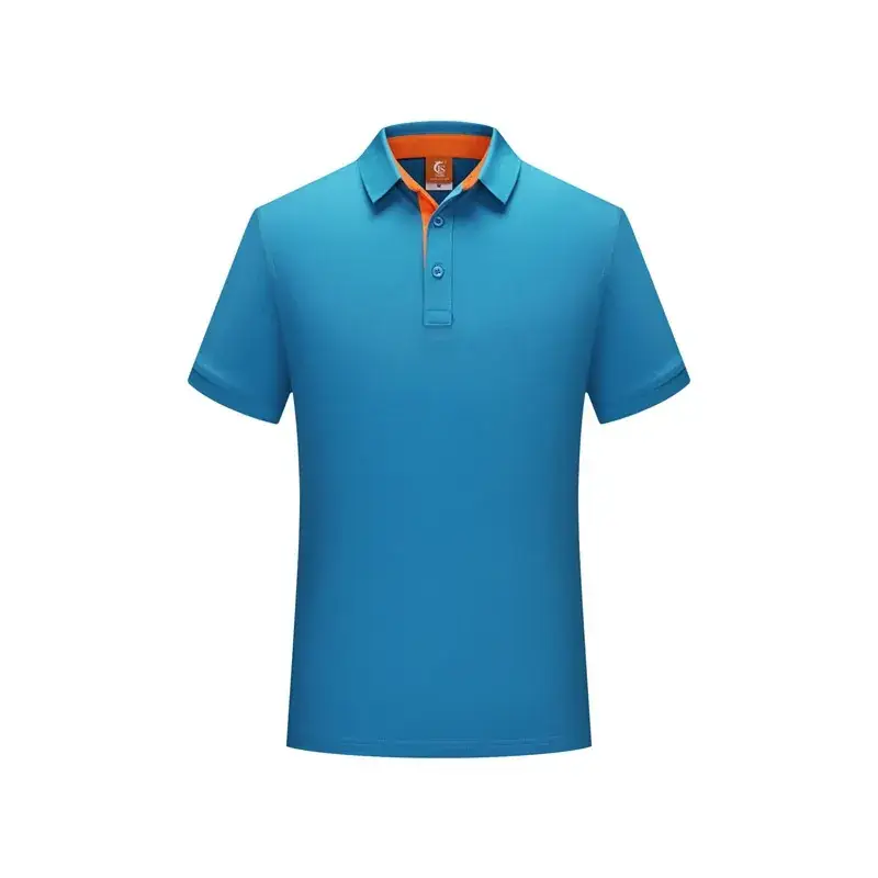 Men Women Business Lapel ShirT Polo Shirt with Logo - Image 8