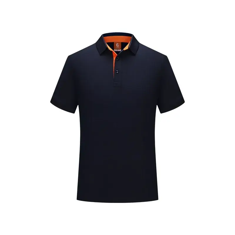 Men Women Business Lapel ShirT Polo Shirt with Logo - Image 9