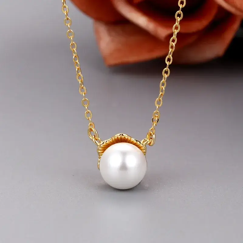 Korean Style Pearl Pendant Necklace for Women