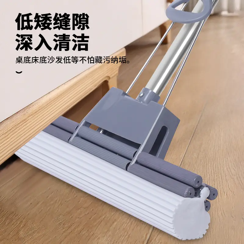 38cm Lazy Hand-Free Rubber Cotton Floor Mop - Image 4