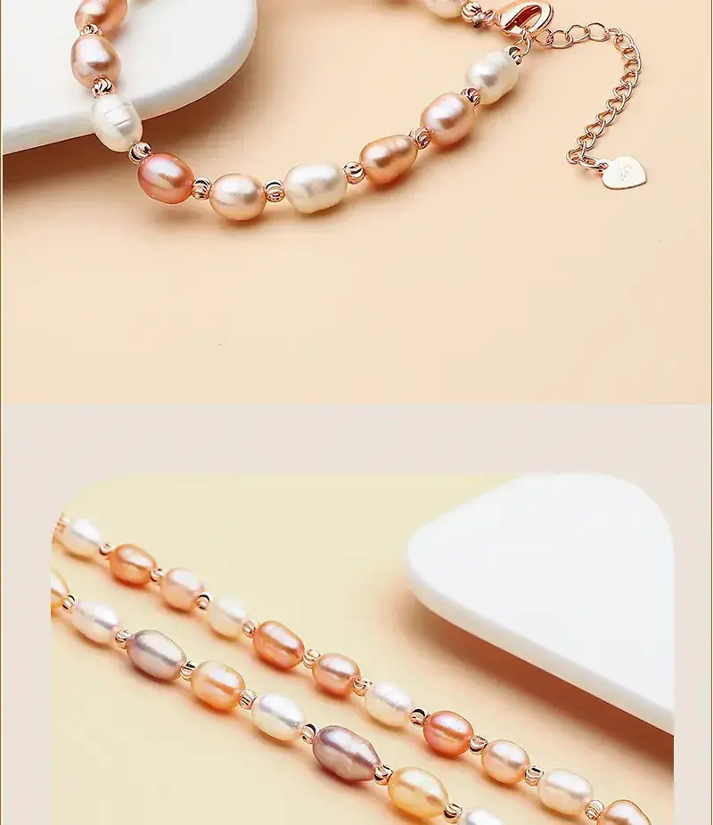 Natural Pearl Gradient Gold Bracelet for Women — feature 9