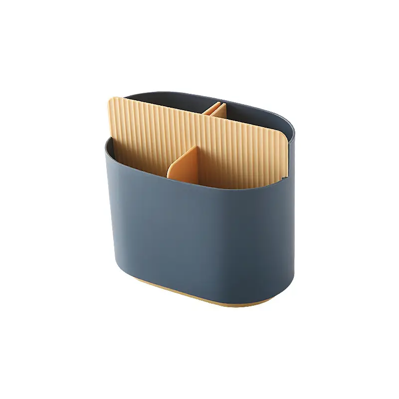 Kitchen Chopstick Storage Barrel with Drain Rack - Image 9