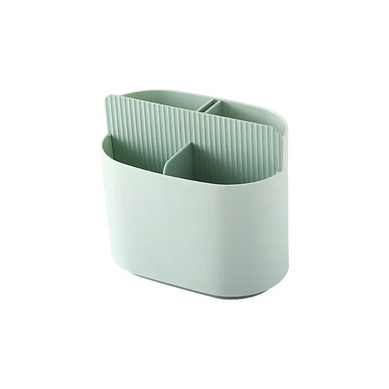 Kitchen Chopstick Storage Barrel with Drain Rack - Image 2