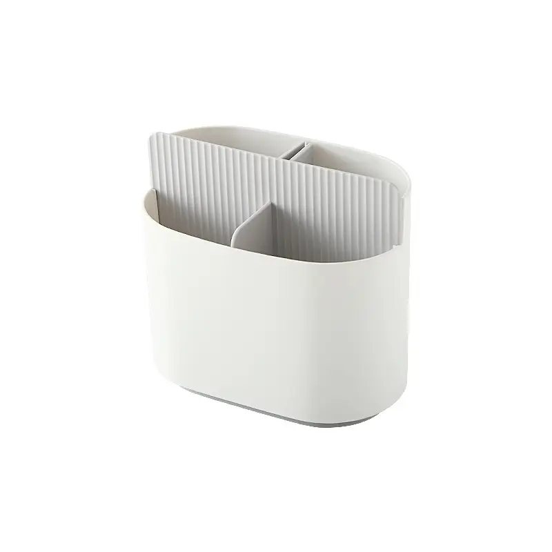 Kitchen Chopstick Storage Barrel with Drain Rack - Image 4