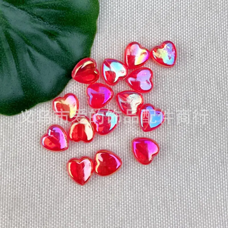 9x9mm Transparent Peach Love Beads for DIY Bracelet - Image 4