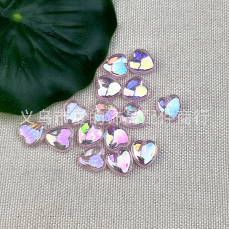 9x9mm Transparent Peach Love Beads for DIY Bracelet - Image 16