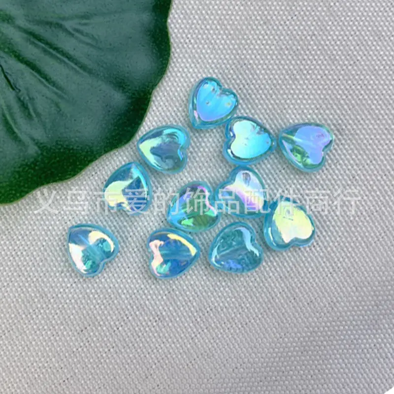 9x9mm Transparent Peach Love Beads for DIY Bracelet - Image 11