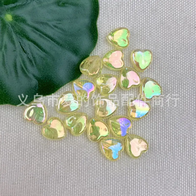 9x9mm Transparent Peach Love Beads for DIY Bracelet - Image 12