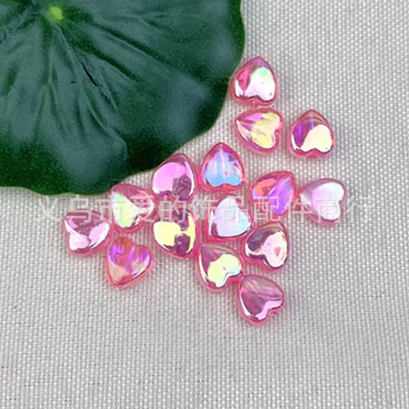 9x9mm Transparent Peach Love Beads for DIY Bracelet - Image 13