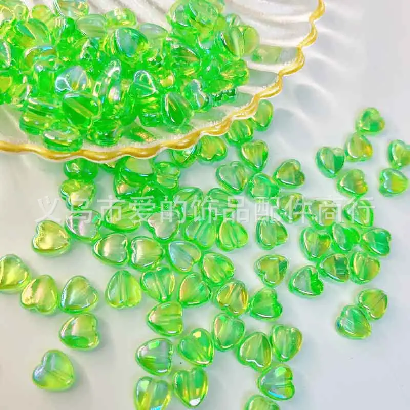 9x9mm Transparent Peach Love Beads for DIY Bracelet - Image 15