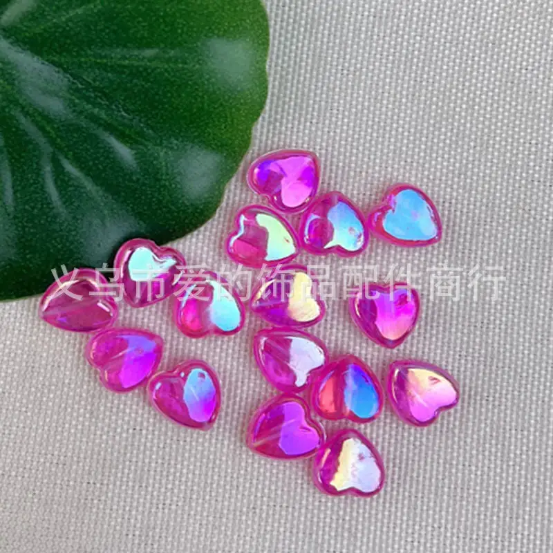 9x9mm Transparent Peach Love Beads for DIY Bracelet - Image 5