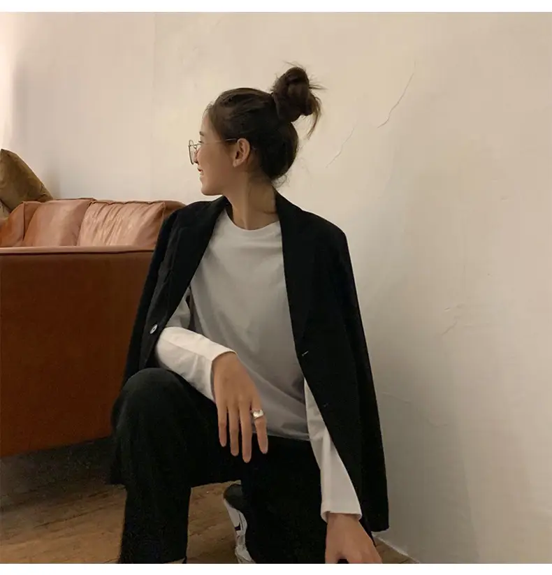White Long Sleeve T-Shirt for Women Autumn 2025 — feature 14