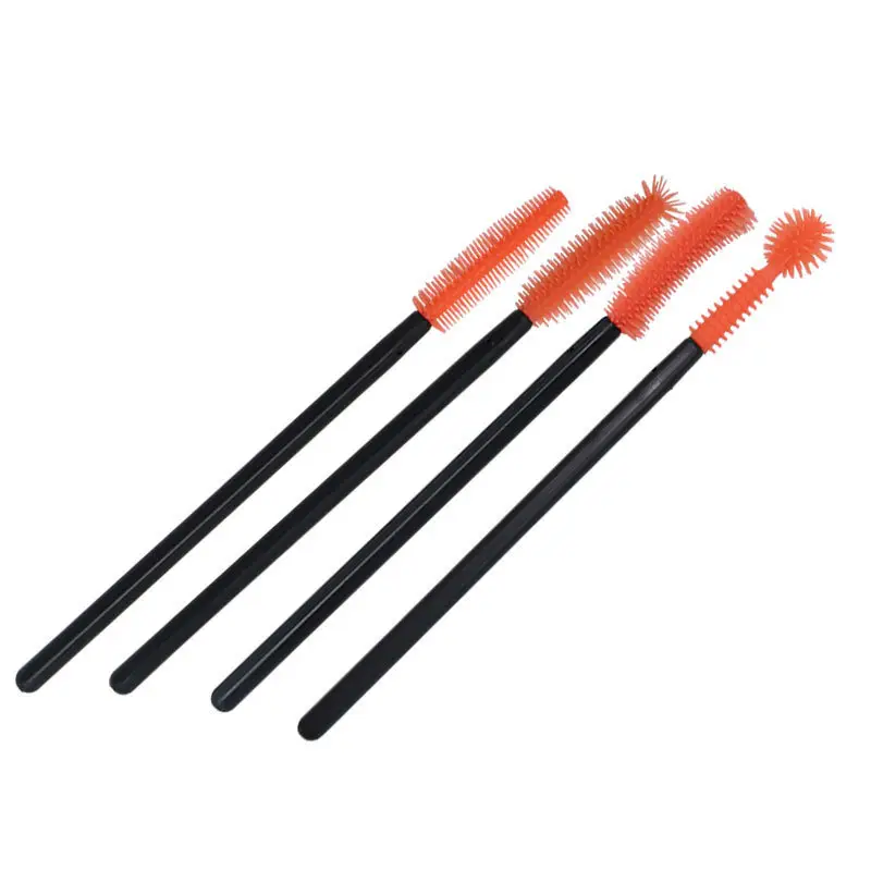 Silicone Mascara Brush 50 Pack Multicolor Small Comb