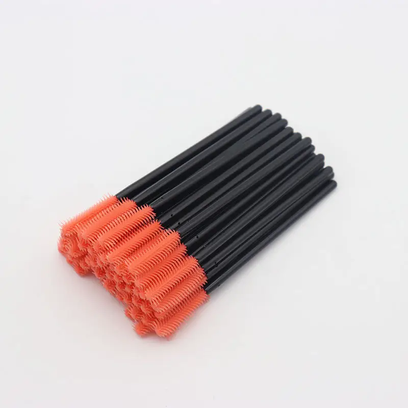 Silicone Mascara Brush 50 Pack Multicolor Small Comb