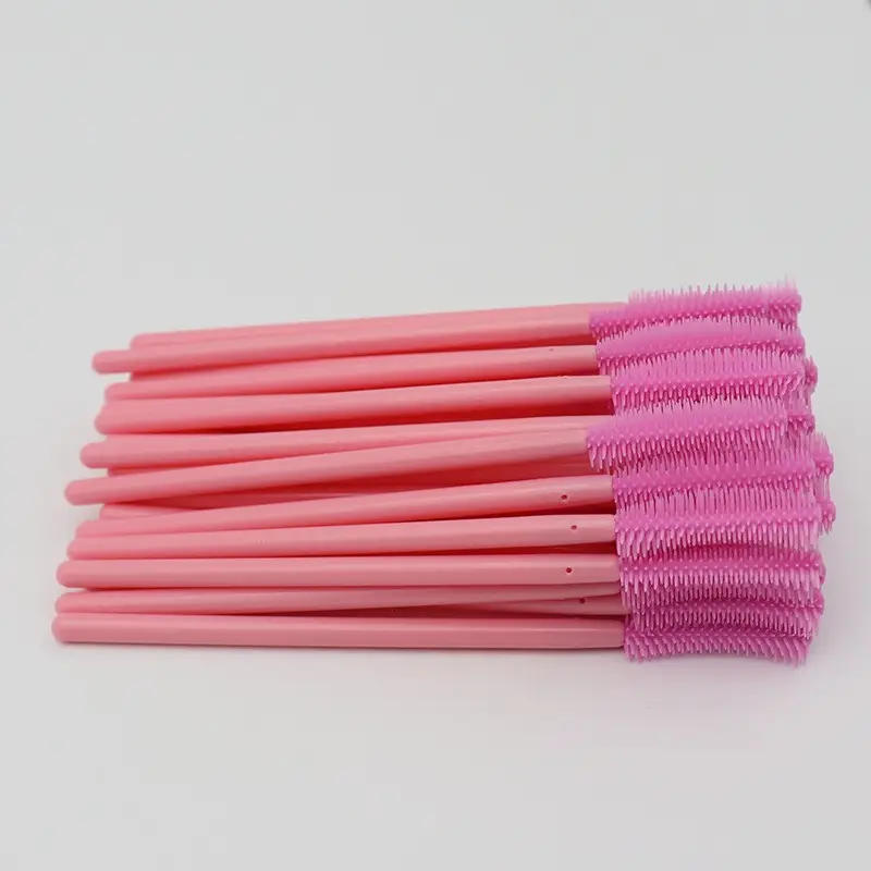 Silicone Mascara Brush 50 Pack Multicolor Small Comb