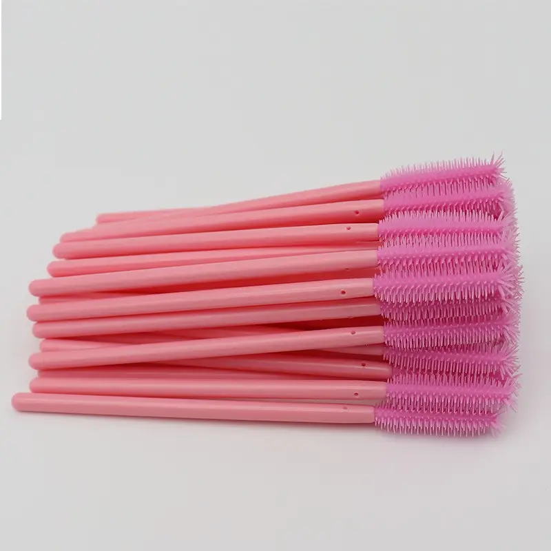 Silicone Mascara Brush 50 Pack Multicolor Small Comb