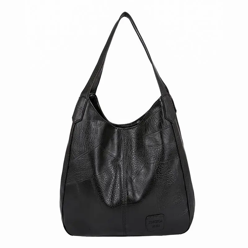 Women Soft Leather Shoulder Bag Large Capacity Korean Style - Image 8