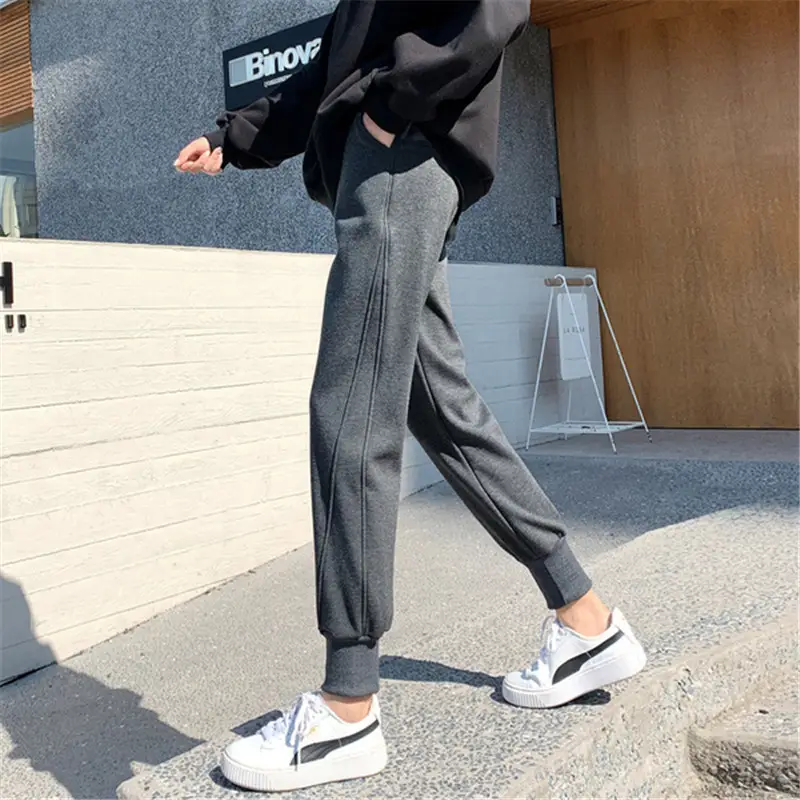 Women Fleece Lined Slimming Sports Pants Autumn Winter 2020 - Image 2