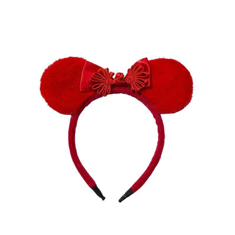 Chinese Hanfu Headband Red Spring Festival New Year Tassel