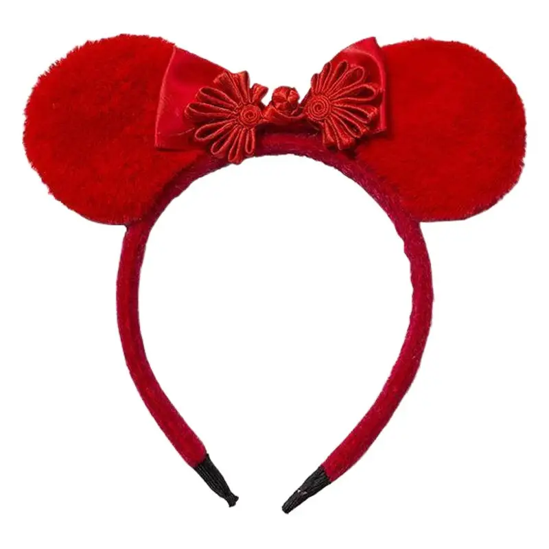 Chinese Hanfu Headband Red Spring Festival New Year Tassel