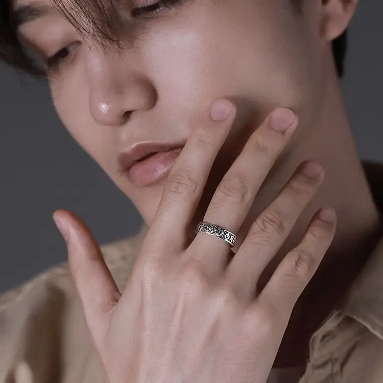 Thai Silver Pi Xiu Ring for Men - Image 5