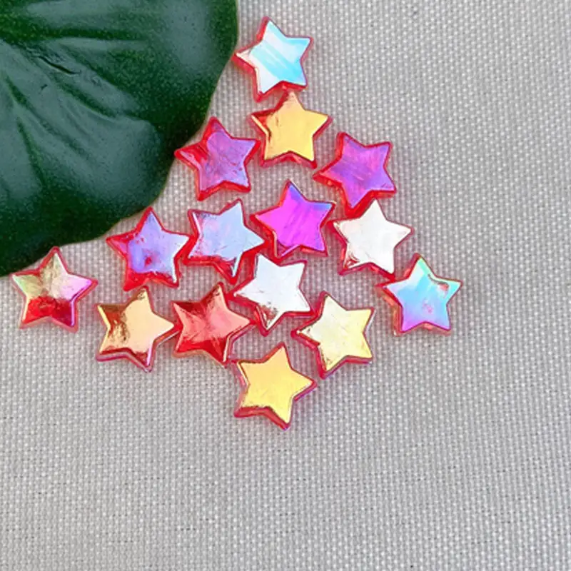 11x11mm Transparent Star DIY Beads Bracelet Accessories - Image 2