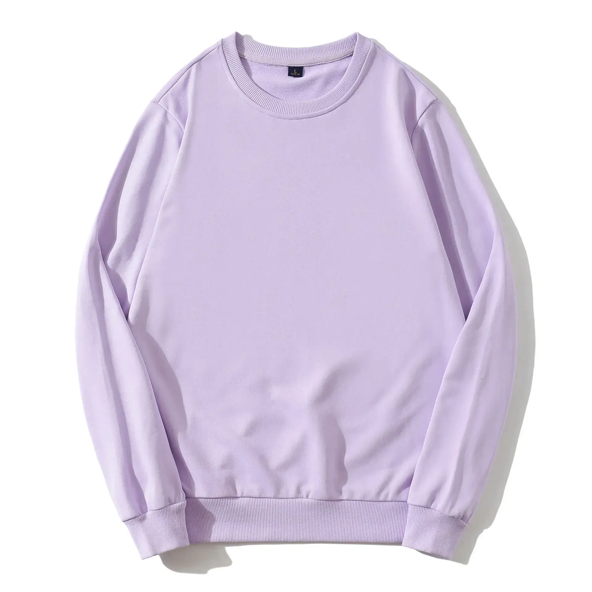 Men Black Heavy Terry Crewneck Sweatshirt