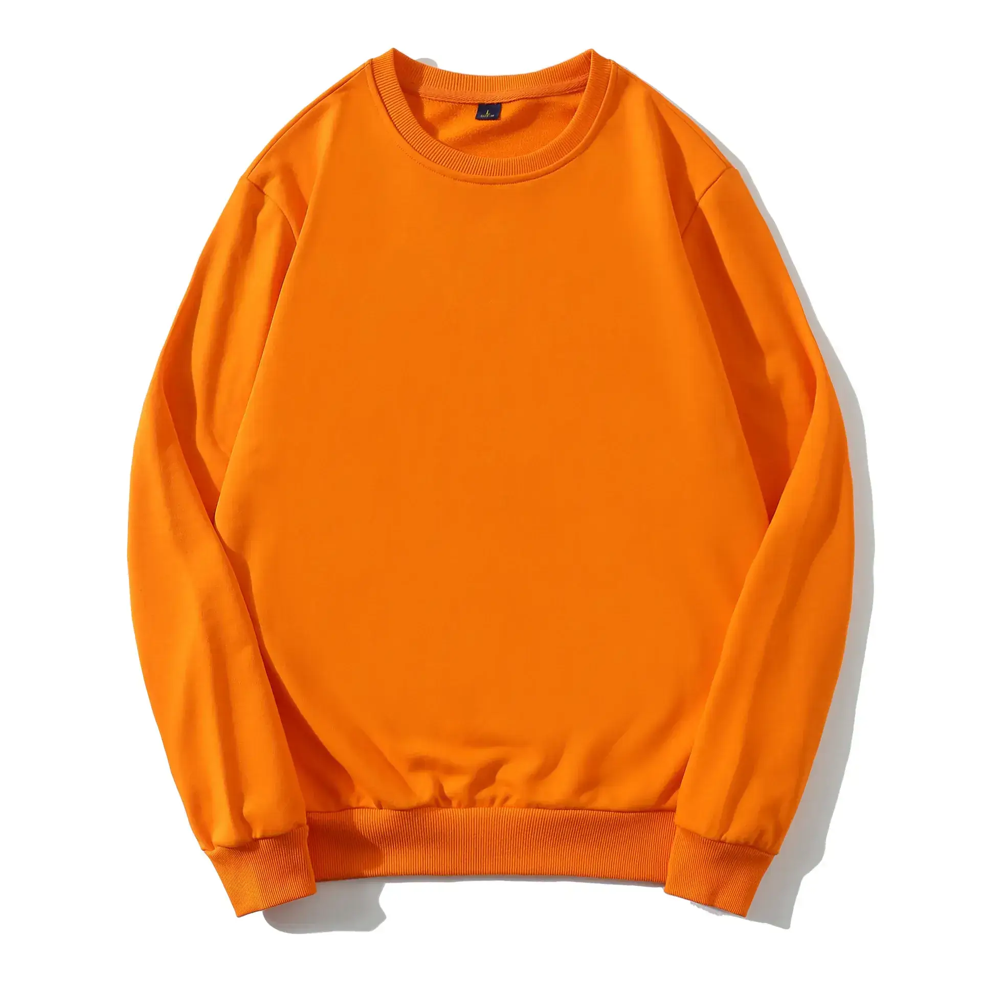 Men Black Heavy Terry Crewneck Sweatshirt