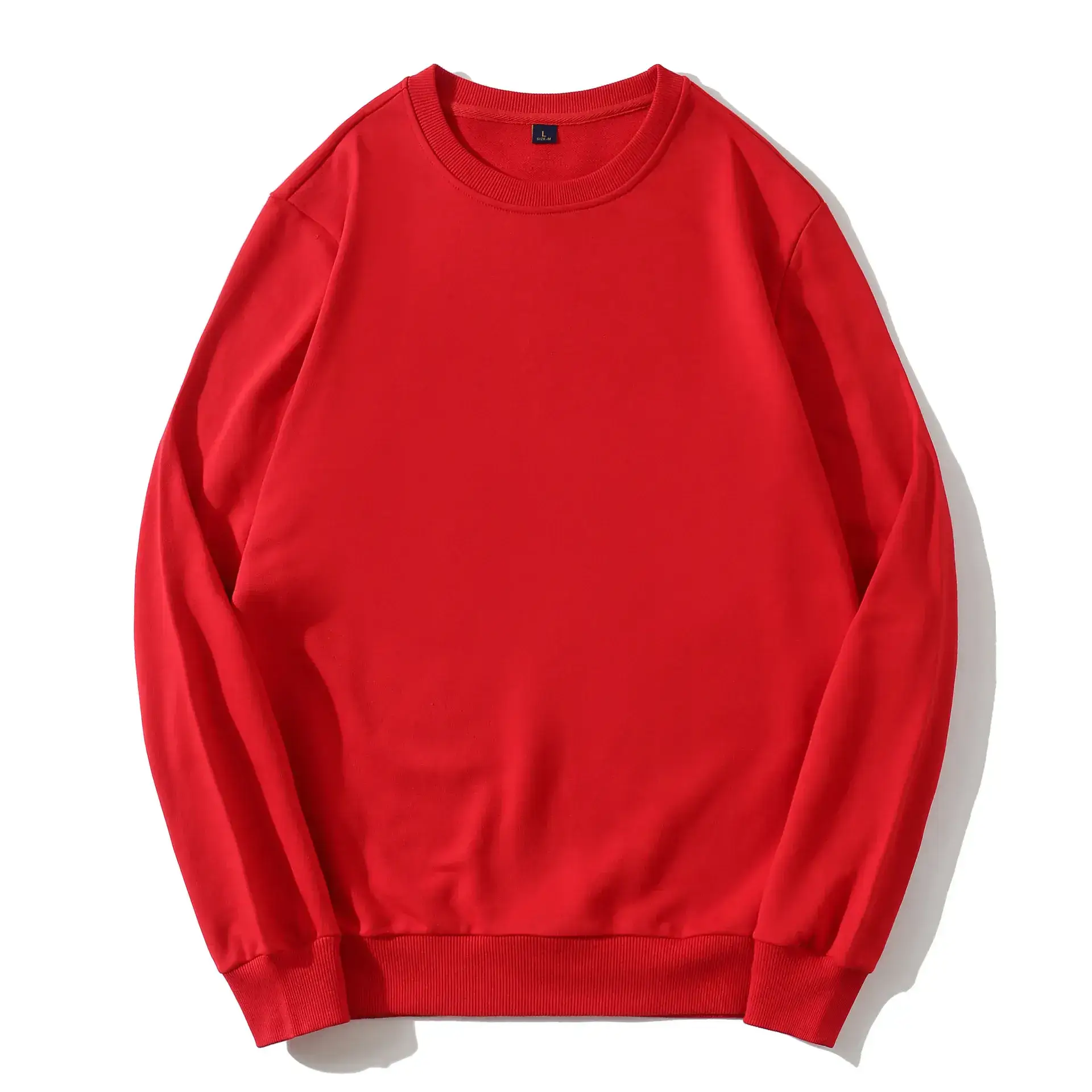Men Black Heavy Terry Crewneck Sweatshirt
