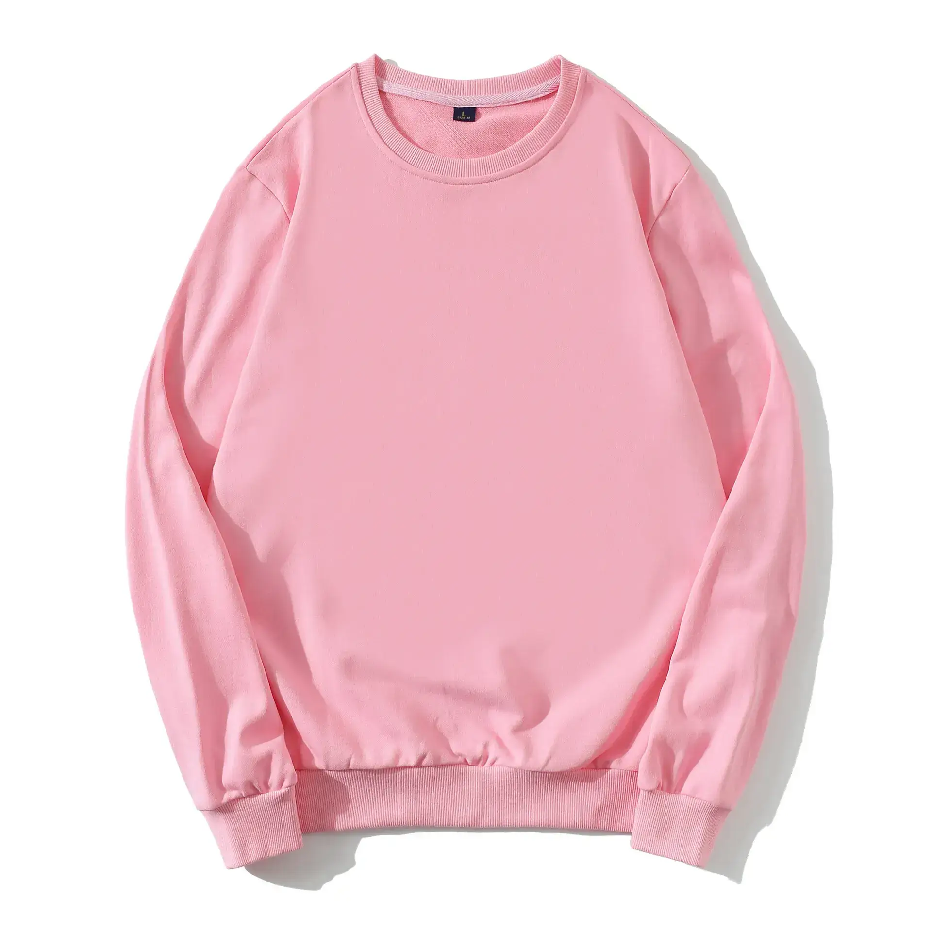 Men Black Heavy Terry Crewneck Sweatshirt