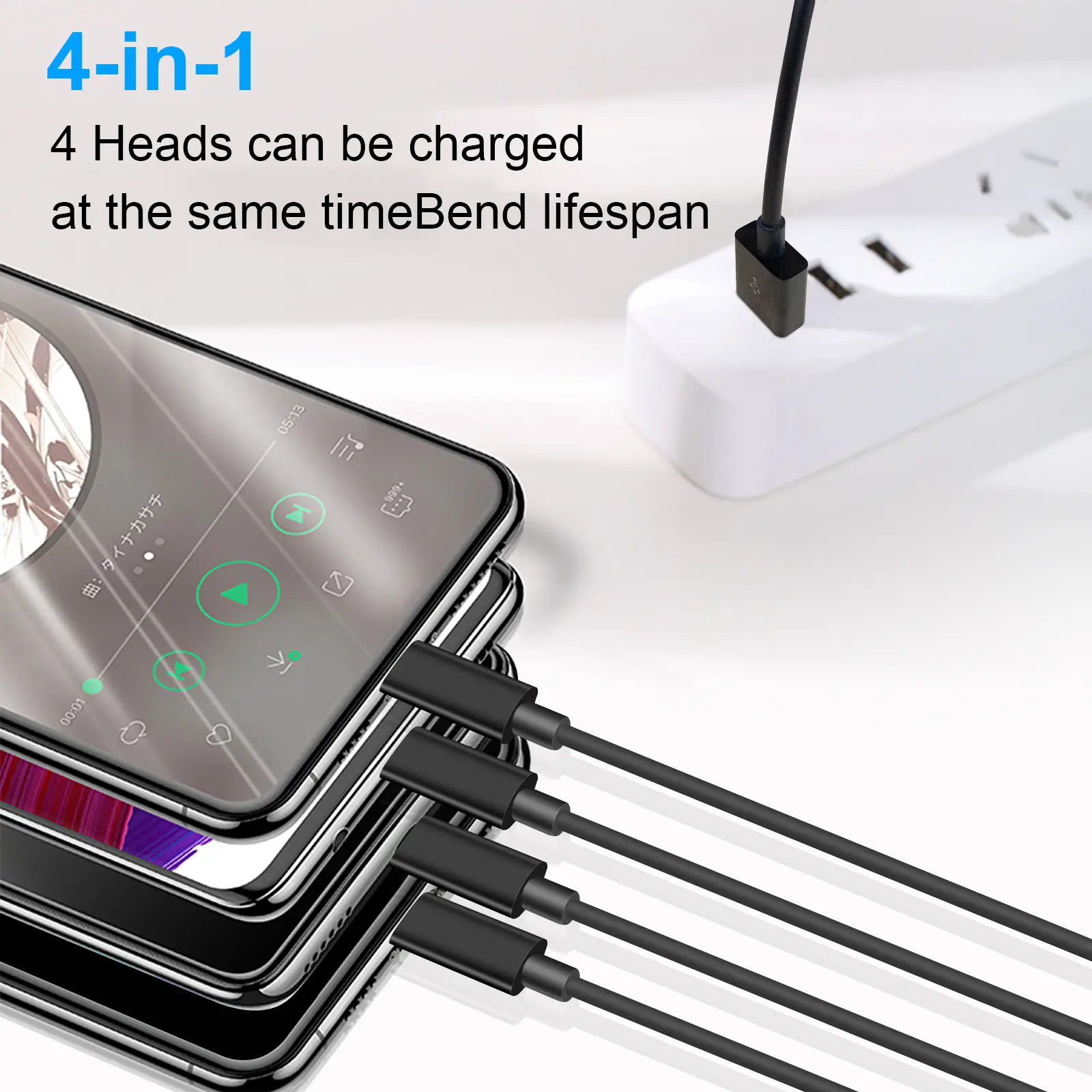 Factory 50cm USB 4x Type C Charging Cable - Image 4