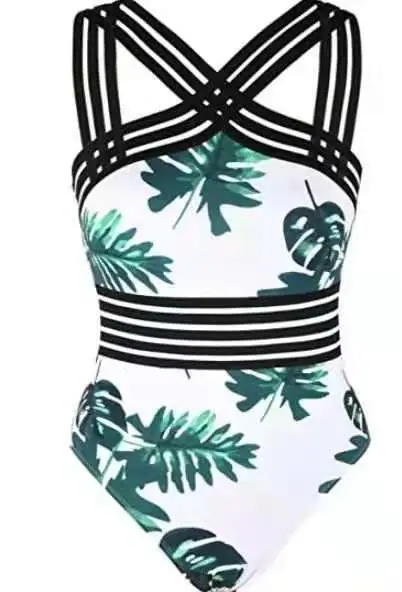 Black Lace Mesh One-Piece Bikini Swimsuit - Image 7