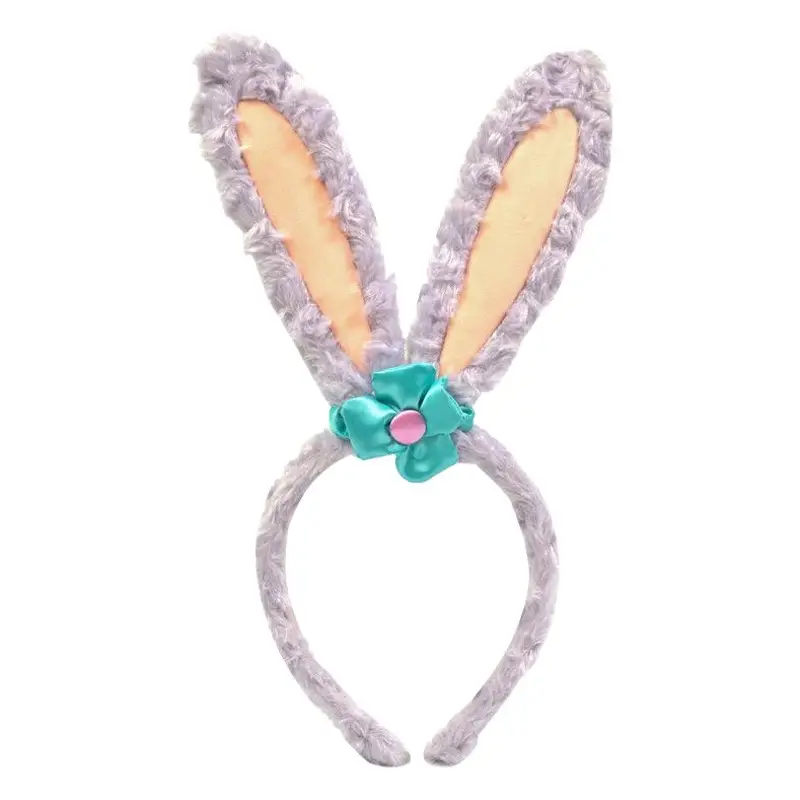Plush Bunny Headband with Star Dew Flower