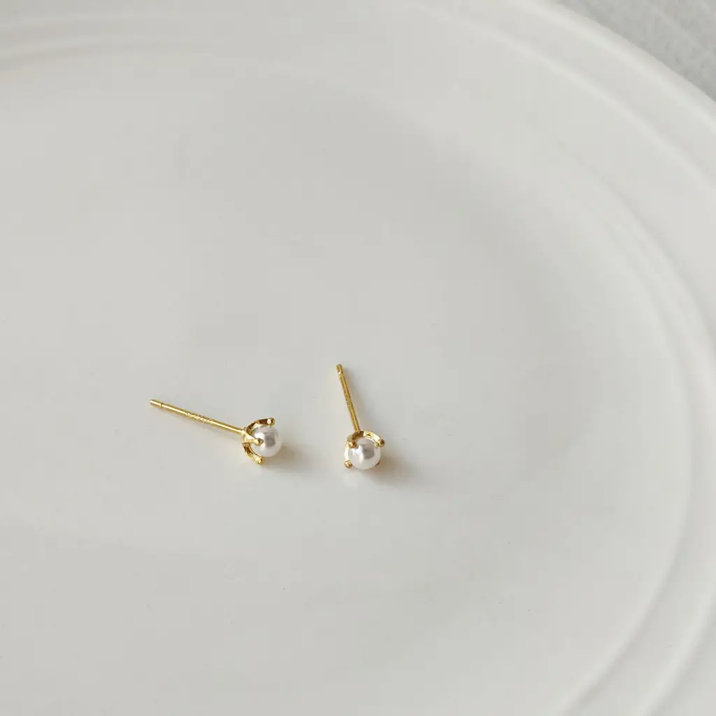 Real Gold Plated Pearl Earrings for Women - Image 5