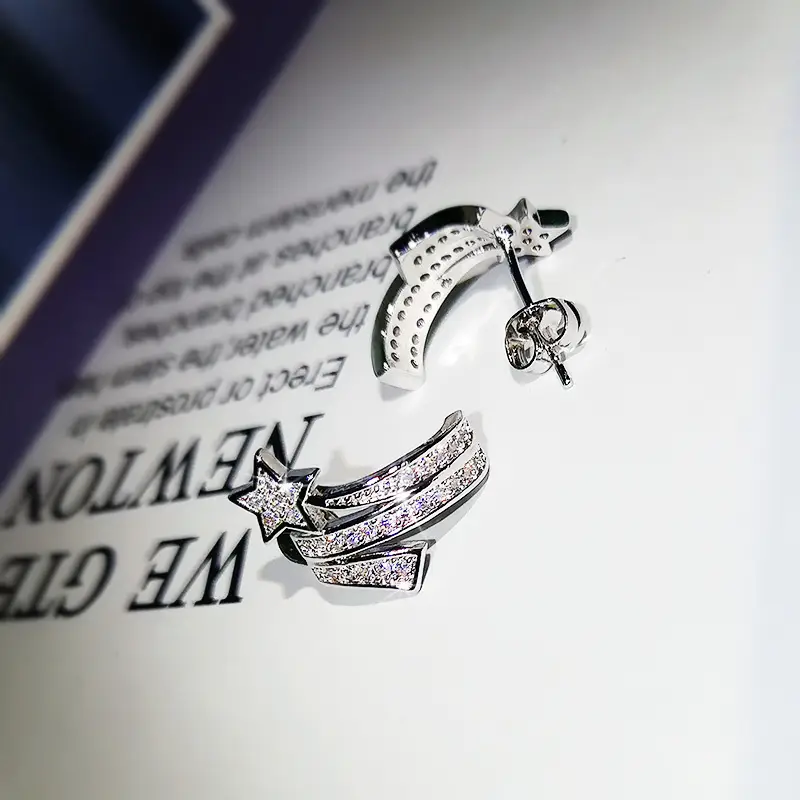Star Zircon Earrings for Women Wholesale