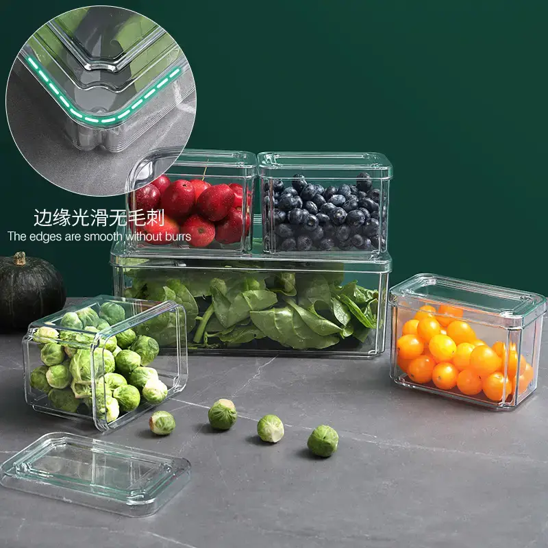 Refrigerator Storage Box with Lid for Crisper Food - Image 9