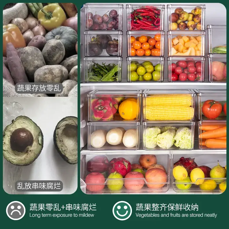 Refrigerator Storage Box with Lid for Crisper Food - Image 10