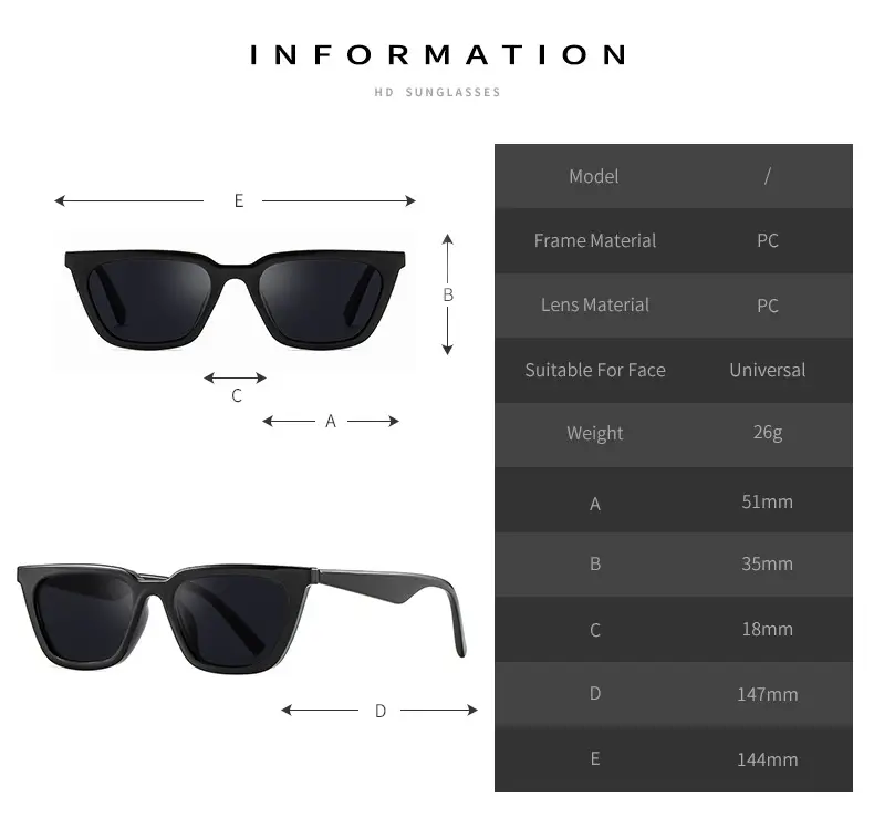 Women's Cat's Eye Sunglasses Red Riding Book Style — feature 30
