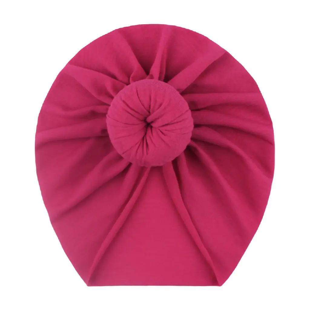 Yellow Cotton Baby Donut Hat for All Seasons - Image 17