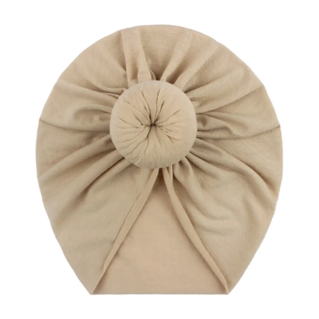 Yellow Cotton Baby Donut Hat for All Seasons - Image 4