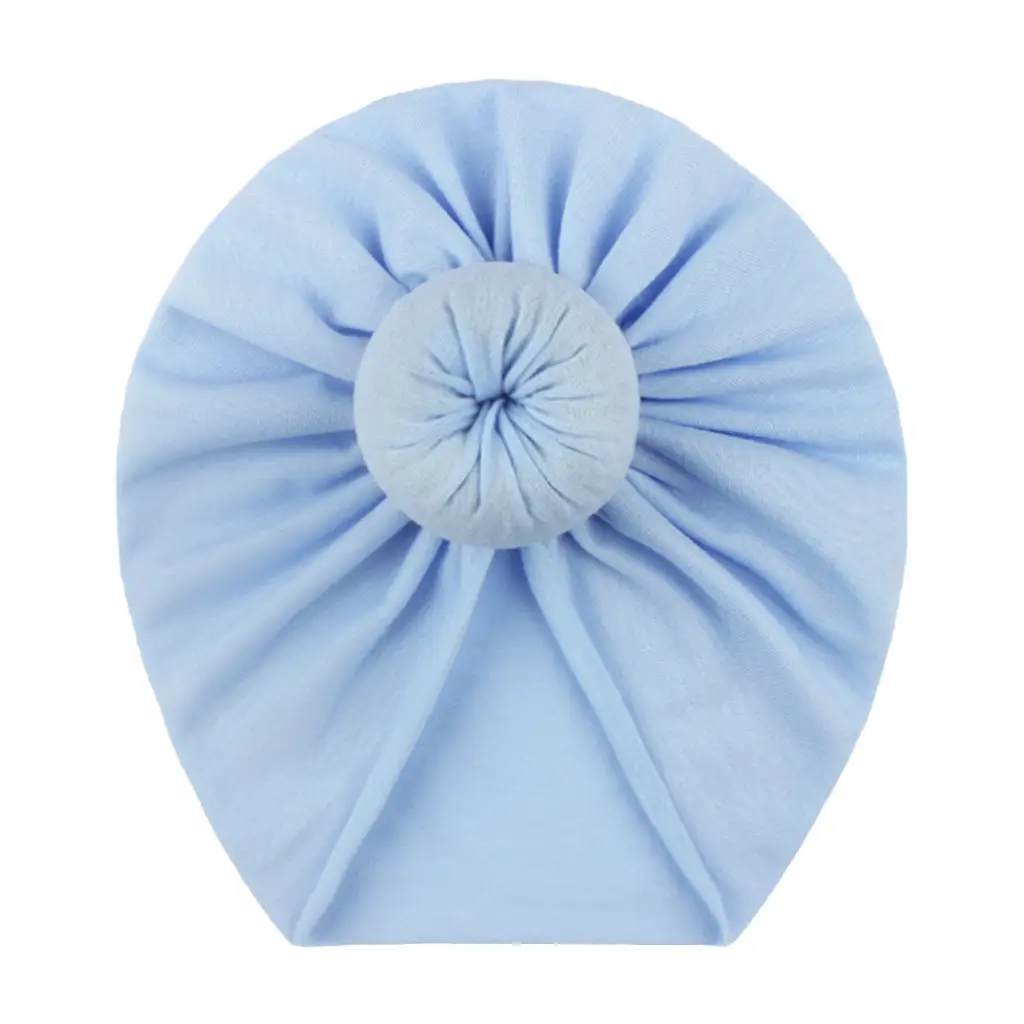 Yellow Cotton Baby Donut Hat for All Seasons - Image 7