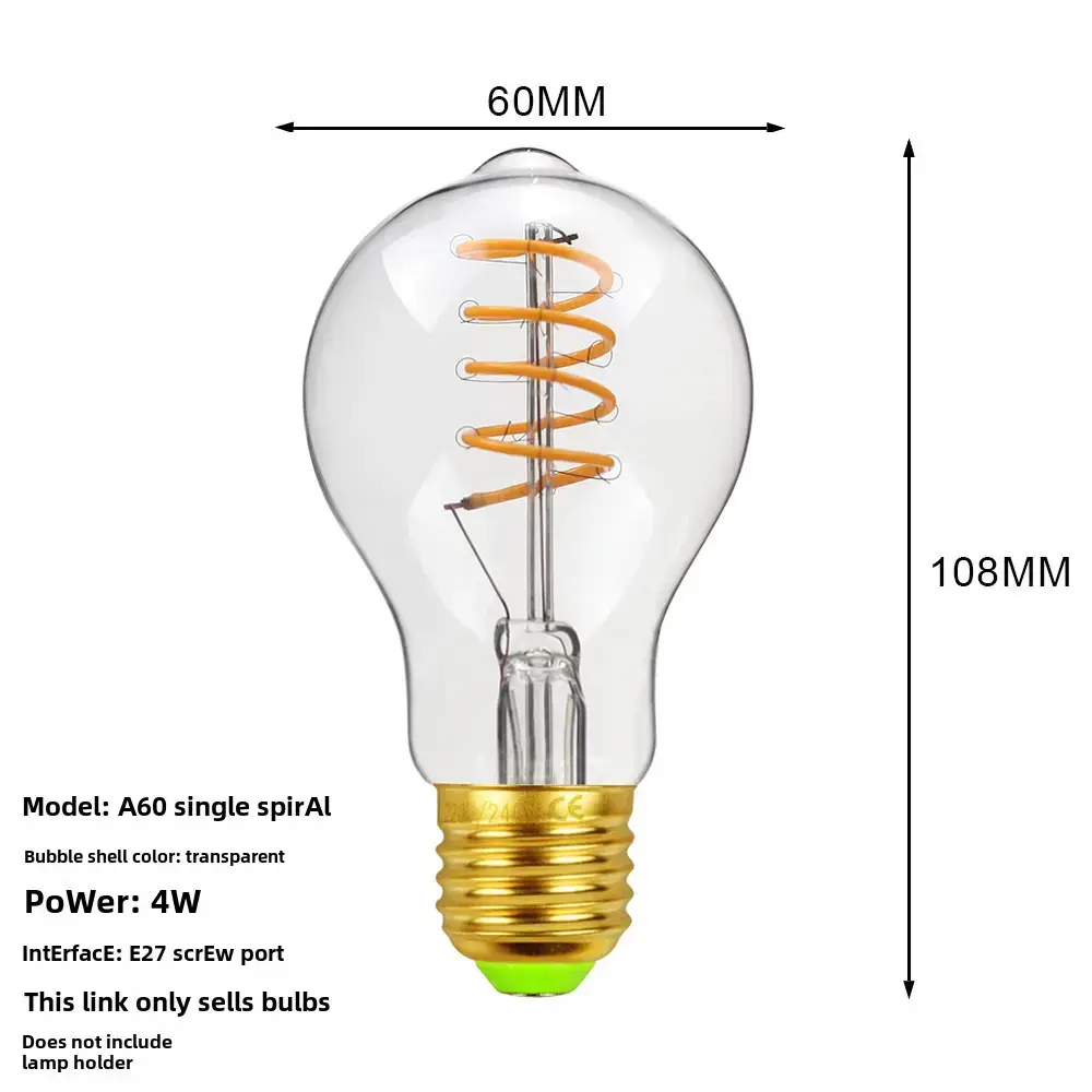 Antique Dimmable LED Bulb 110mm Decorative Lighting - Image 10
