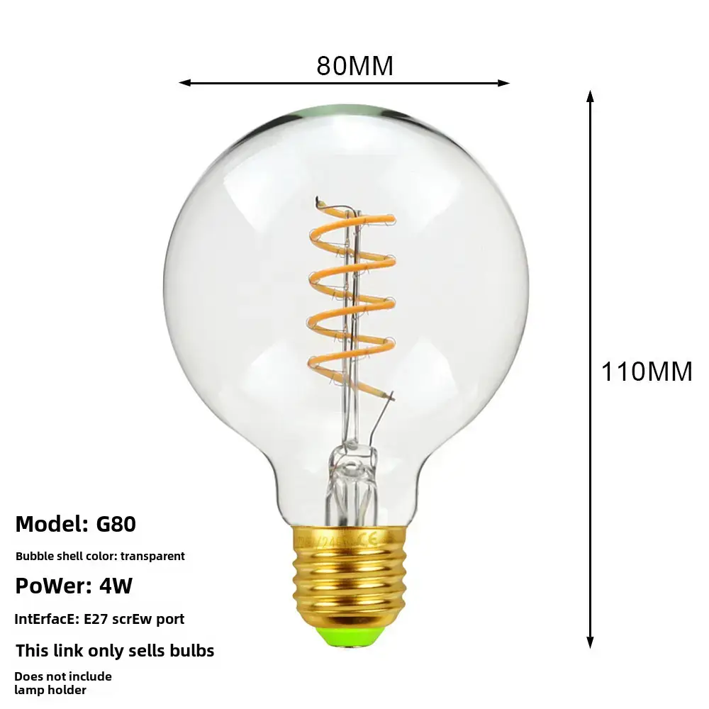 Antique Dimmable LED Bulb 110mm Decorative Lighting - Image 17