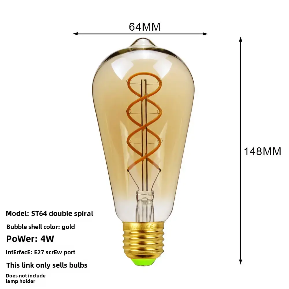 Antique Dimmable LED Bulb 110mm Decorative Lighting - Image 2
