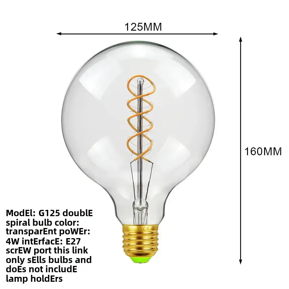Antique Dimmable LED Bulb 110mm Decorative Lighting - Image 28