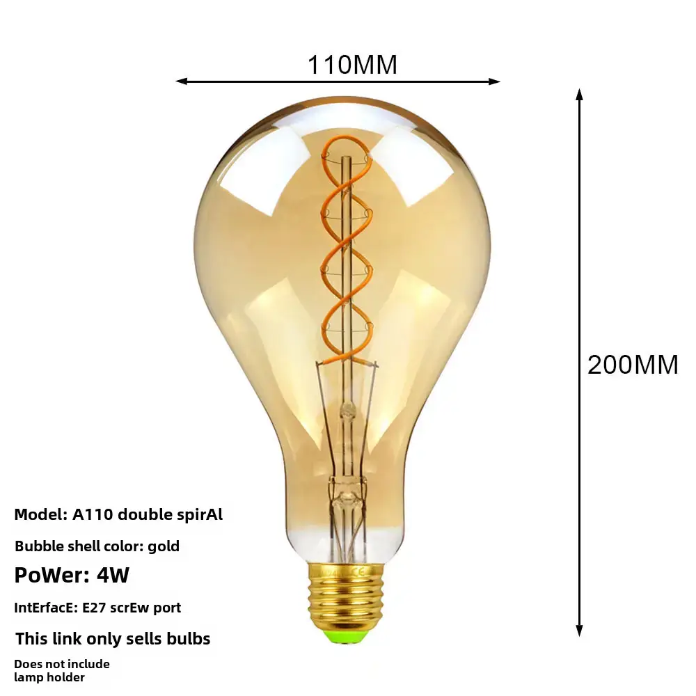 Antique Dimmable LED Bulb 110mm Decorative Lighting - Image 29